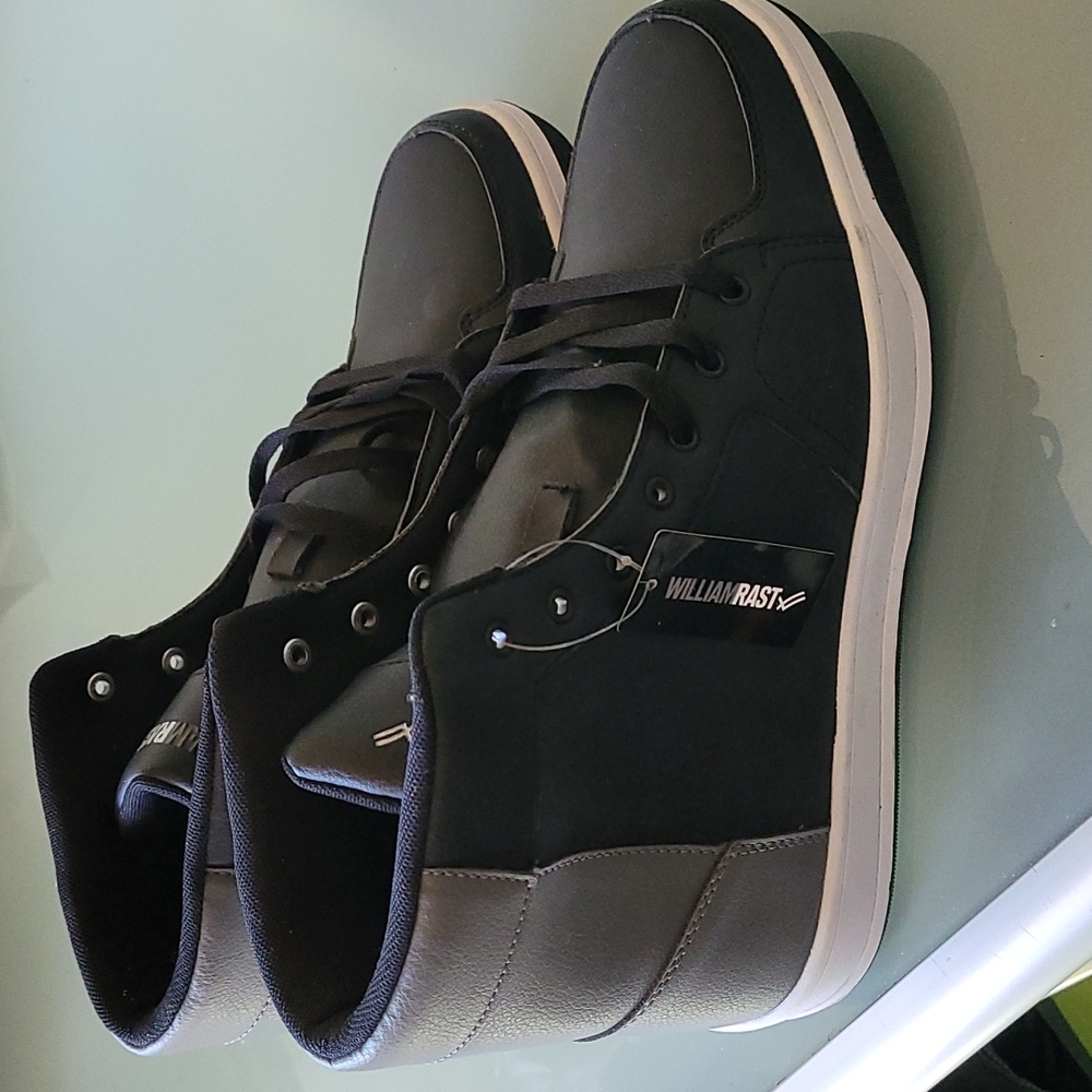 William Rast black & gray high-tops